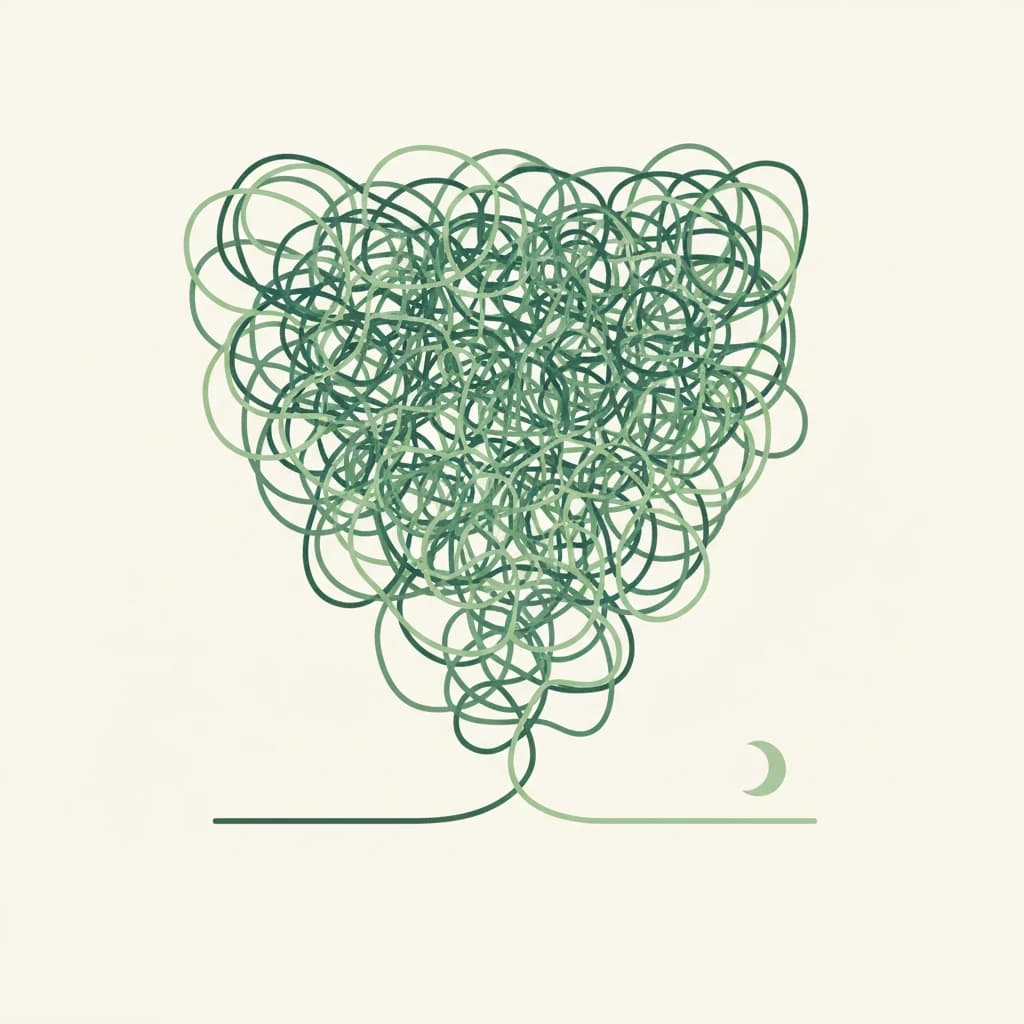 You talk to an AI every night. — a quiet moment with Myndo.